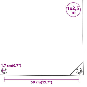 Μουσαμάς Πράσινη 1 x 2,5 μ. 650 γρ./μ² - PAKOBAZAAR