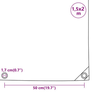 Μουσαμάς Πράσινος 1,5 x 2 μ. 650 γρ./μ² - PAKOBAZAAR