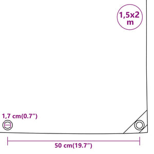 Μουσαμάς Μαύρο 1,5 x 2 μ. 650 γρ./μ² - Pakobazaar