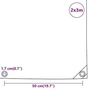 Μουσαμάς Ανθρακί 650 γρ./μ.² 2x3 μ. - PAKOBAZAAR
