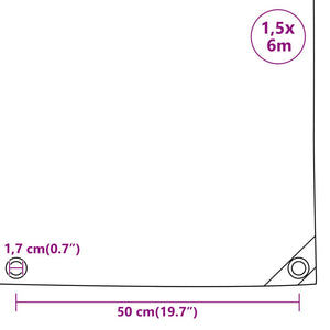 Μουσαμάς Ανθρακί 650 γρ./μ.² 1,5x6 μ. - PAKOBAZAAR