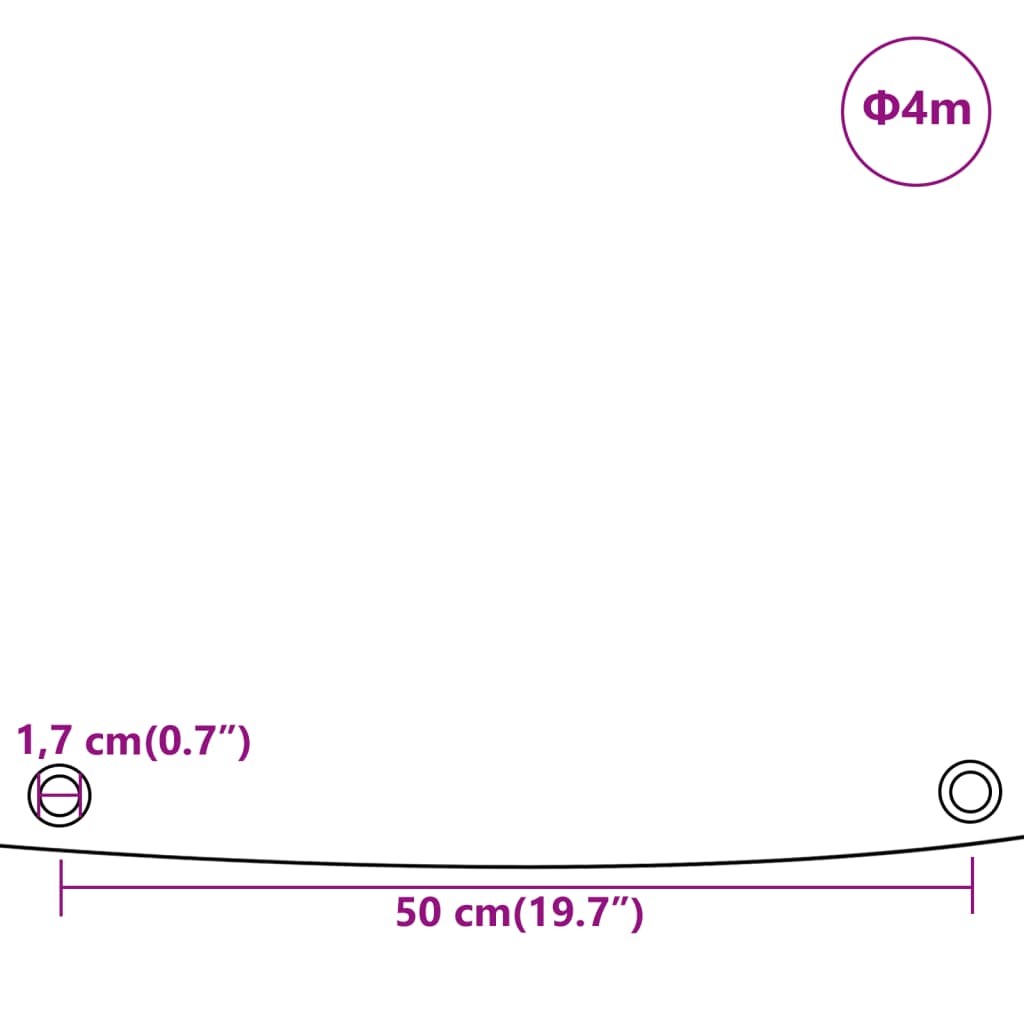 Μουσαμάς Λευκός Ø 4 μ. 650 γρ./μ²