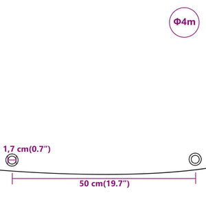 Μουσαμάς Λευκός Ø 4 μ. 650 γρ./μ²