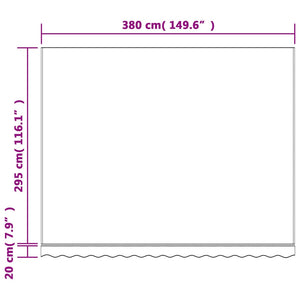 Ανταλλακτικό Ύφασμα Τέντας Πολύχρωμο 400x300 εκ. Πολυεστέρας