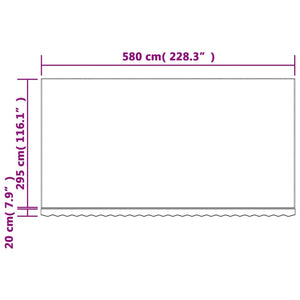 Ανταλλακτικό Ύφασμα Τέντας Πολύχρωμο 580x295 εκ. Πολυεστέρας