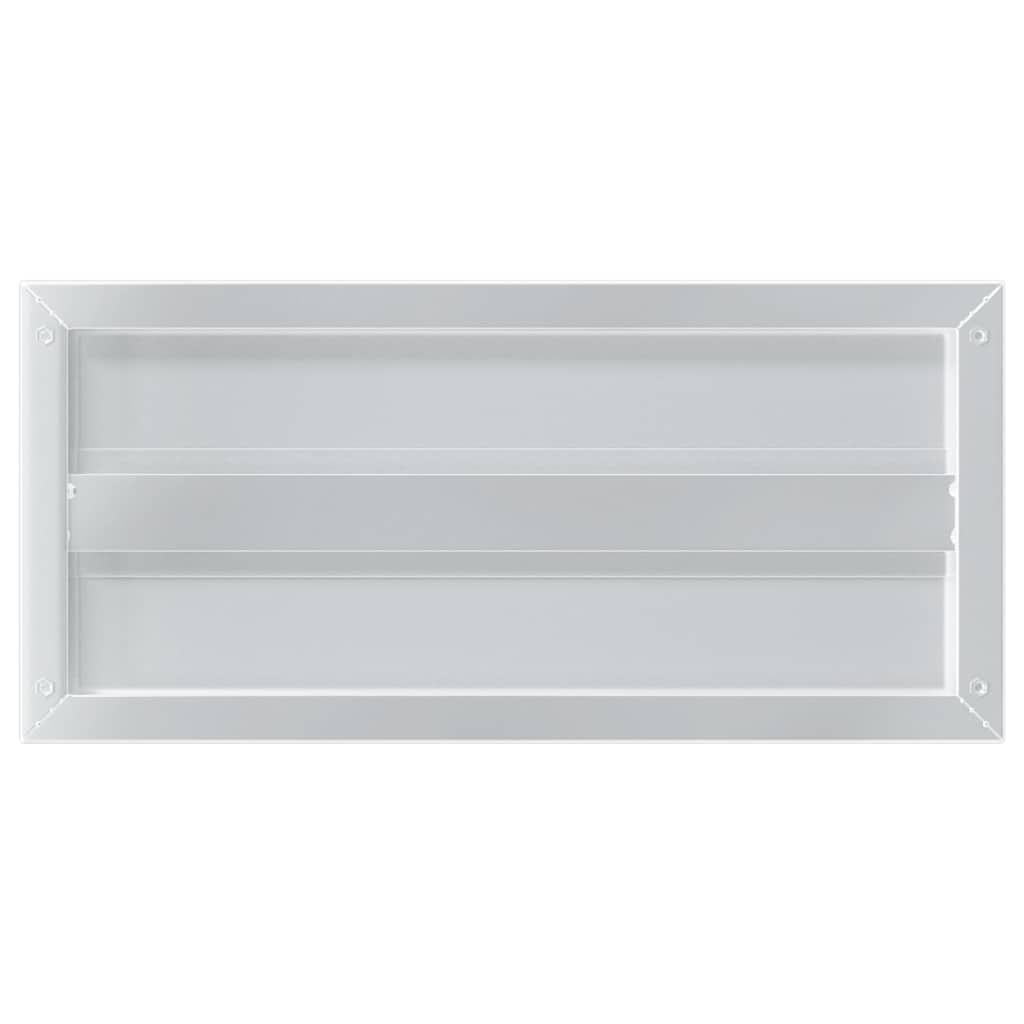 Ράφια Τοίχου 2Τεμ. Ασημί 50x23,5x3 εκ. Ανοξείδωτο Ατσάλι - PAKOBAZAAR