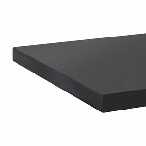 Ράφια Τοίχου 2 τεμ. Μαύρο 100x30x3 εκ. Ανοξείδωτο Ατσάλι - PAKOBAZAAR