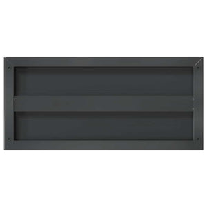 Ράφια Τοίχου 2 τεμ. Μαύρο 50x23,5x3 εκ. Ανοξείδωτο Ατσάλι - PAKOBAZAAR