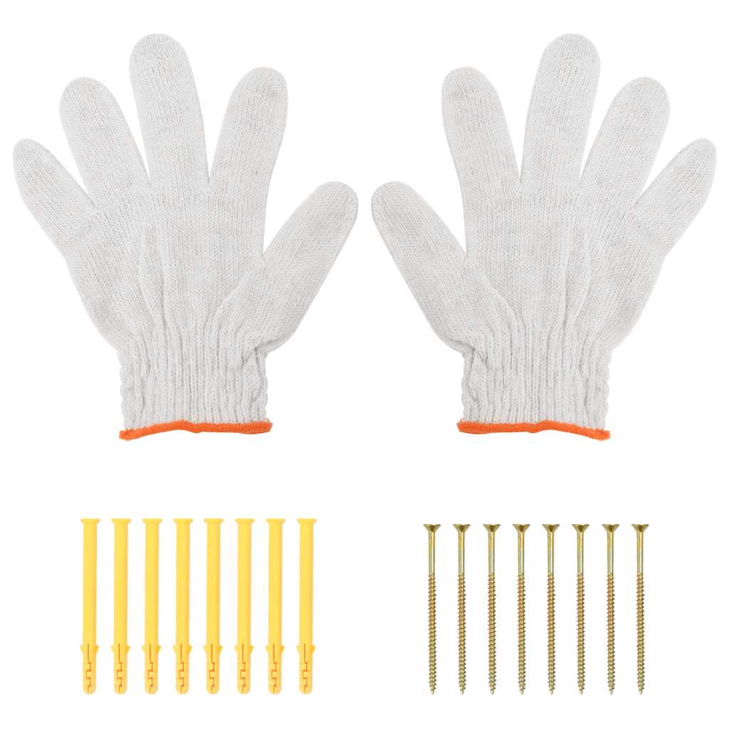 Στηρίγματα Ραφιών 4 Τεμ. Ασημί 23,5x2,5x15,5 Ανοξείδωτο Μαύρο - PAKOBAZAAR