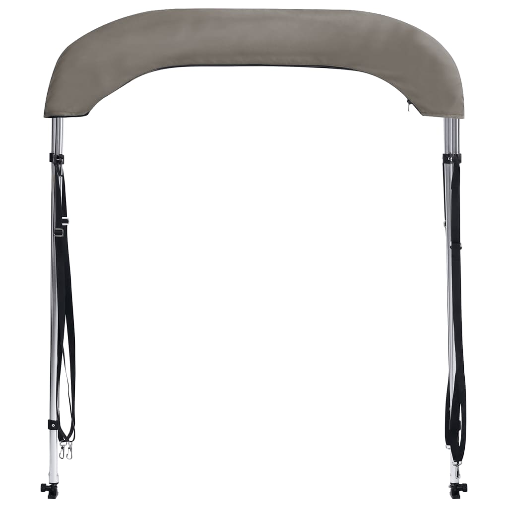 Τέντα Σκάφους με 2 Αψίδες Γκρι 180x130x110 εκ. - Pakobazaar
