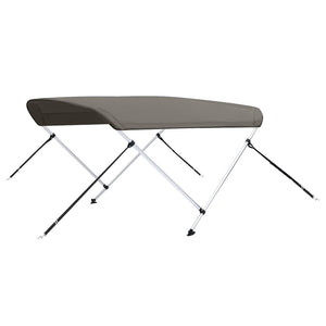 Τέντα Σκάφους με 2 Αψίδες Γκρι 180x130x110 εκ. - Pakobazaar