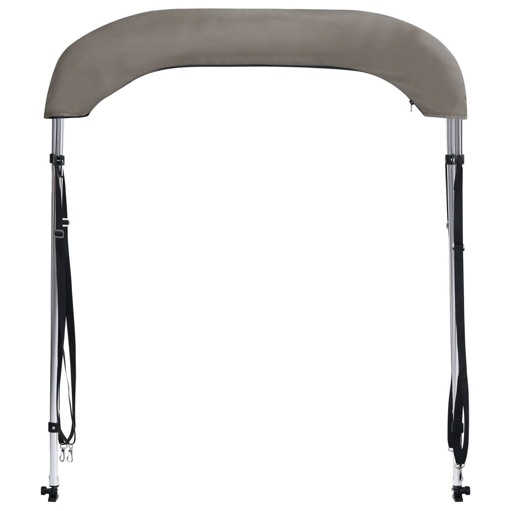 Τέντα Σκάφους με 2 Αψίδες Γκρι 180x150x110 εκ. - Pakobazaar