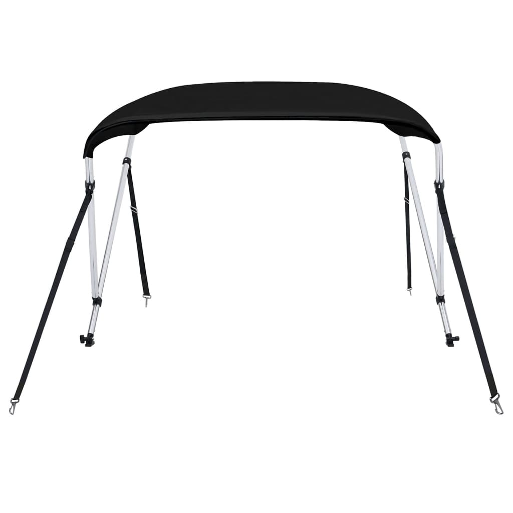 Τέντα Σκάφους με 2 Αψίδες Μαύρη 150x120x110 εκ. - Pakobazaar
