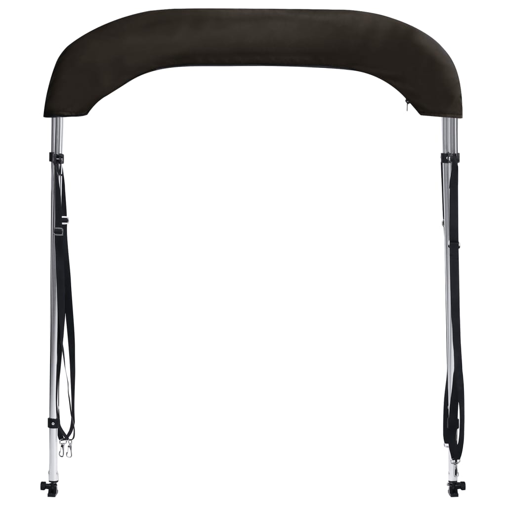 Τέντα Σκάφους με 2 Αψίδες Μαύρη 180x130x110 εκ.