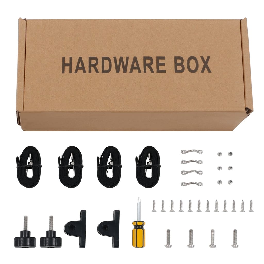 Τέντα Σκάφους με 2 Αψίδες Μαύρη 180x130x110 εκ.