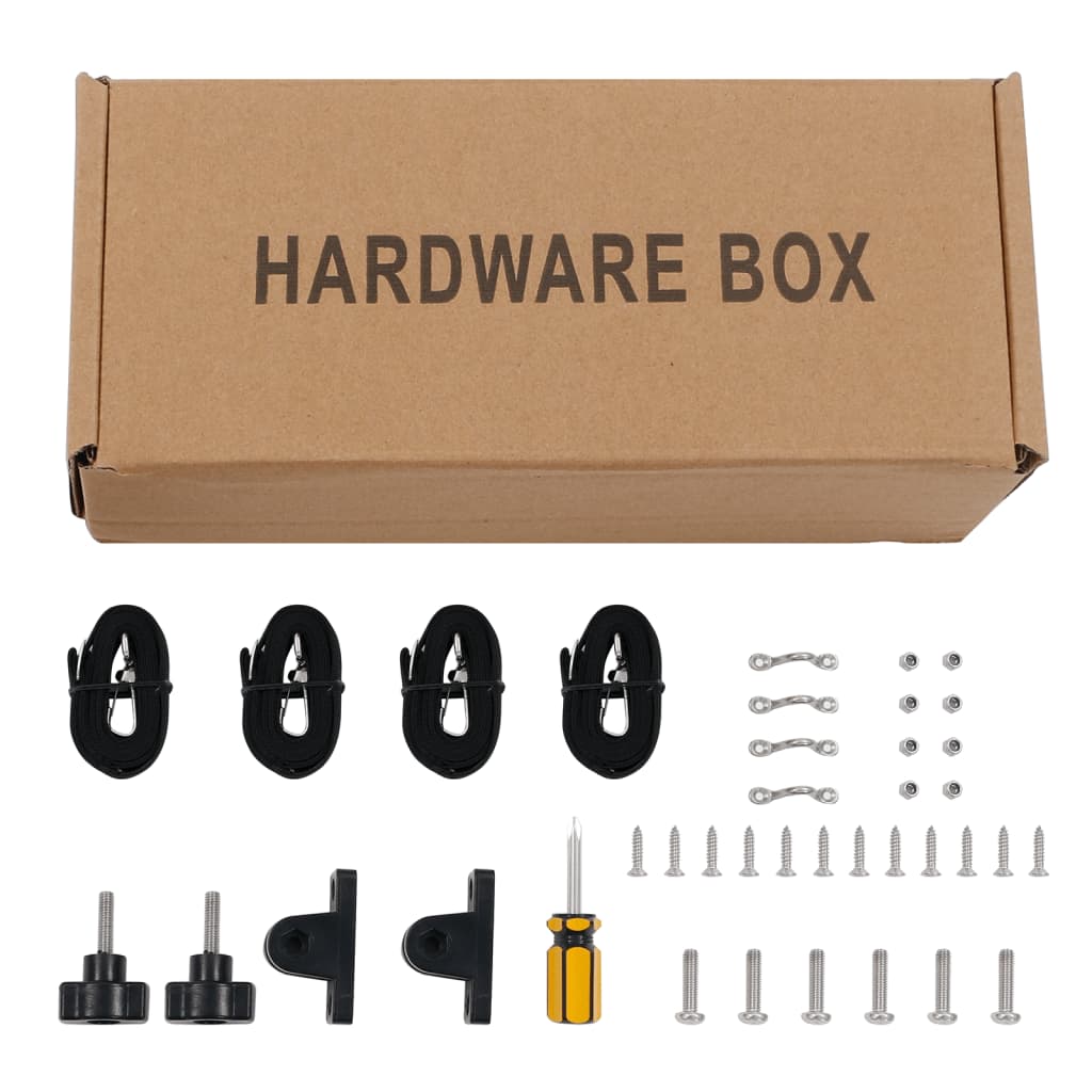 Τέντα Σκάφους με 3 Αψίδες Μαύρη 183x160x137 εκ.