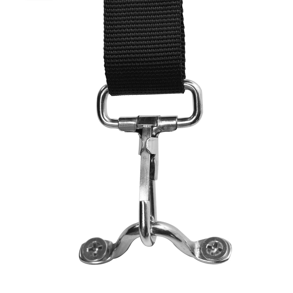 Τέντα Σκάφους με 3 Αψίδες Μαύρη 183x160x137 εκ.