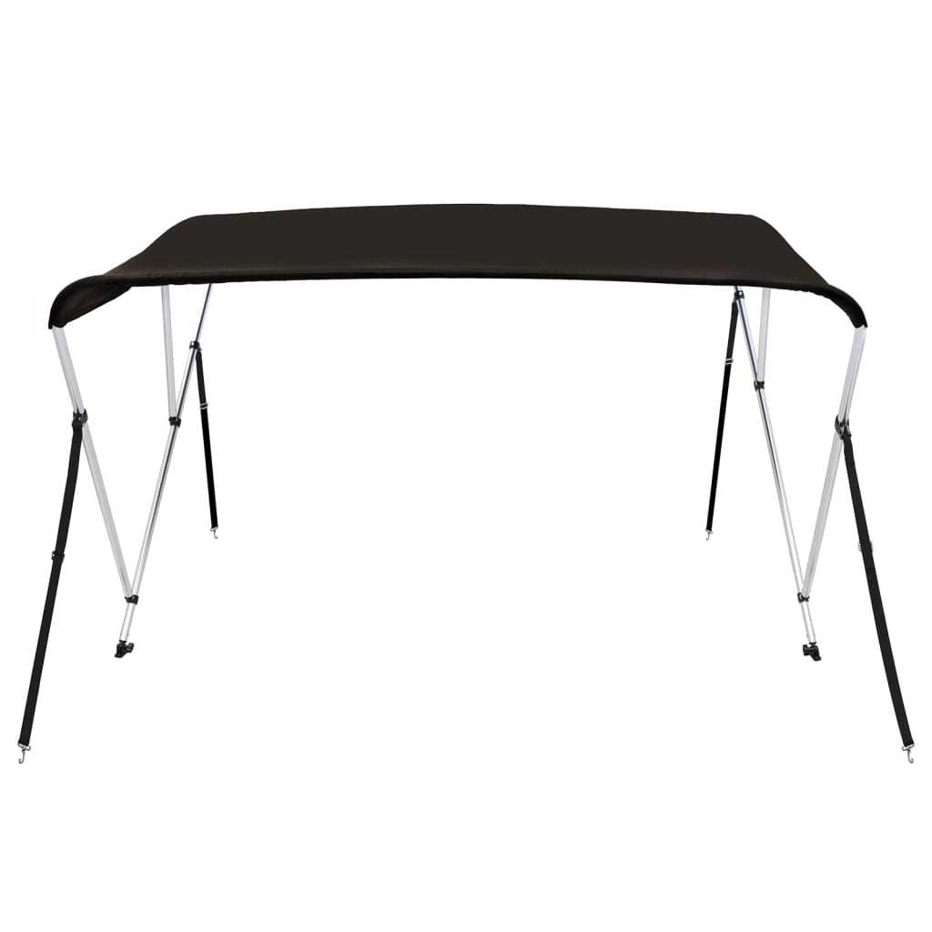 Τέντα Σκάφους με 3 Αψίδες Μαύρη 183x180x137 εκ. - Pakobazaar