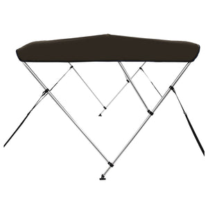 Τέντα Σκάφους με 3 Αψίδες Μαύρη 183x180x137 εκ. - Pakobazaar