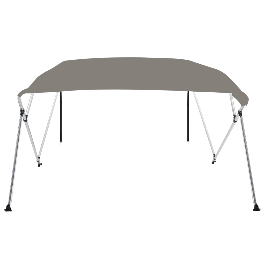 Τέντα Σκάφους με 4 Αψίδες Γκρι 243x180x137 εκ. - Pakobazaar