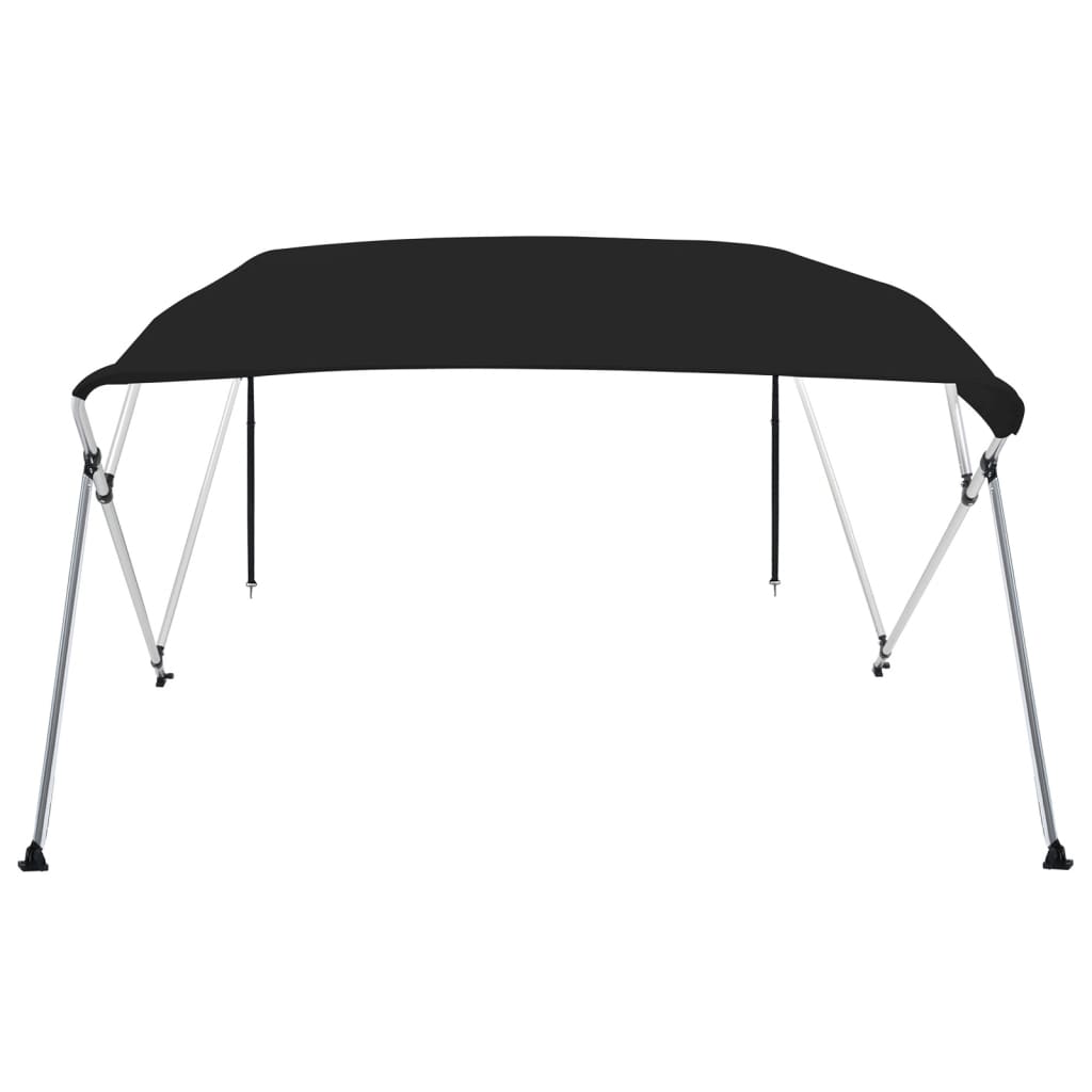 Τέντα Σκάφους με 4 Αψίδες Μαύρη 243x180x137 εκ. - Pakobazaar