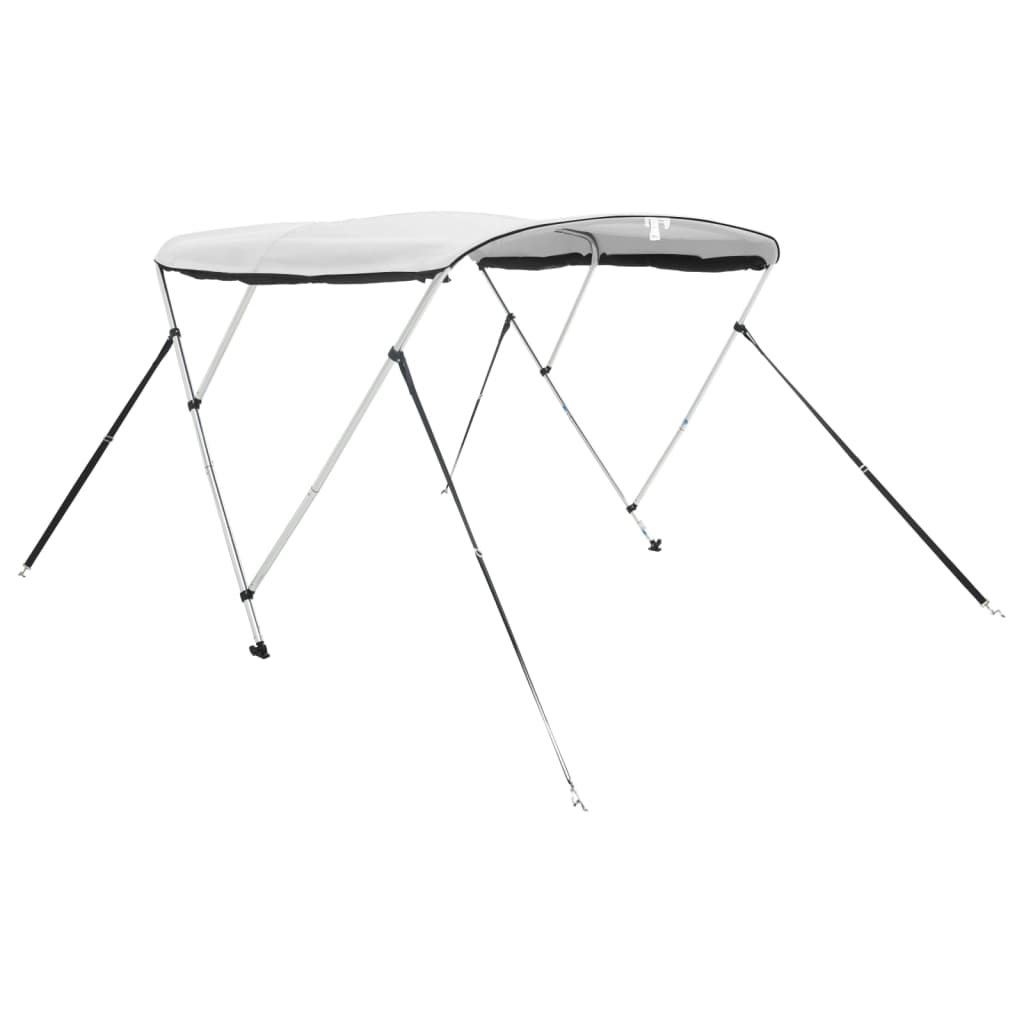 Τέντα Σκάφους 3 Αψίδες Τοιχ. Δίχτυ Ανθρακί 183x(170-182)x137εκ