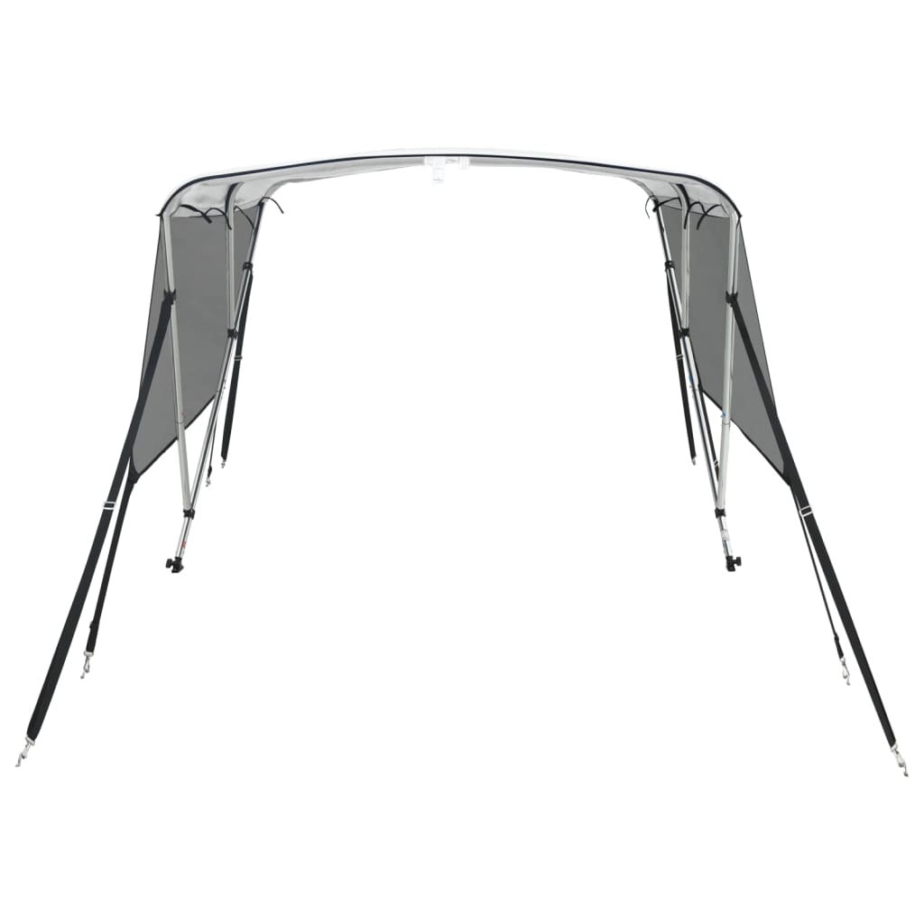 Τέντα Σκάφους 3 Αψίδες Τοιχ. Δίχτυ Ανθρακί 183x(170-182)x137εκ