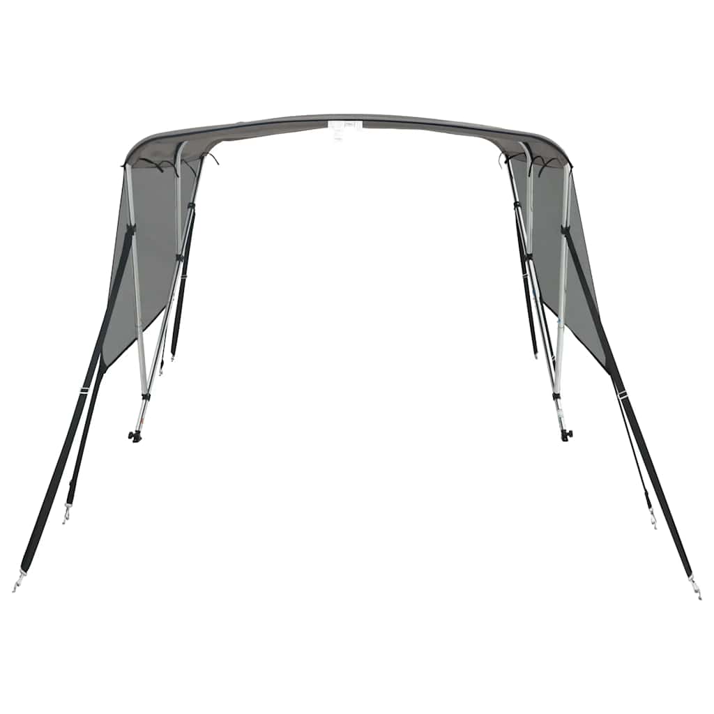 Τέντα Σκάφους 3 Αψίδες Τοιχ. Δίχτυ Ανθρακί 183x(185-198)x137εκ