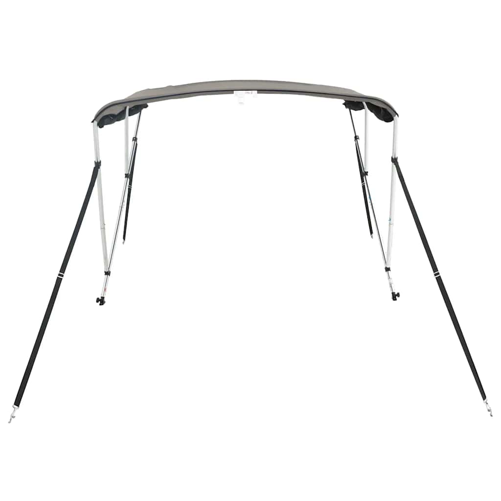 Τέντα Σκάφους 3 Αψίδες Τοιχ. Δίχτυ Ανθρακί 183x(185-198)x137εκ