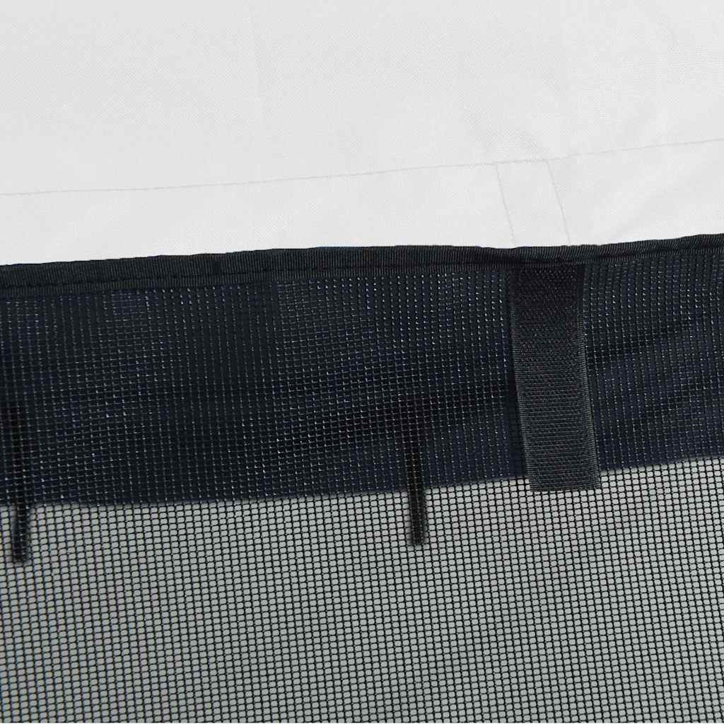 Τέντα Σκάφους 4 Αψίδες Τοιχ. Δίχτυ Ανθρακί 243x(230-244)x137εκ