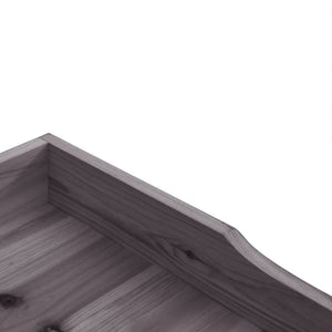 Τραπέζι Φυτών με Ράφι Γκρι 78x38x82,5εκ. από Μασίφ Ξύλο Ελάτης - PAKOBAZAAR