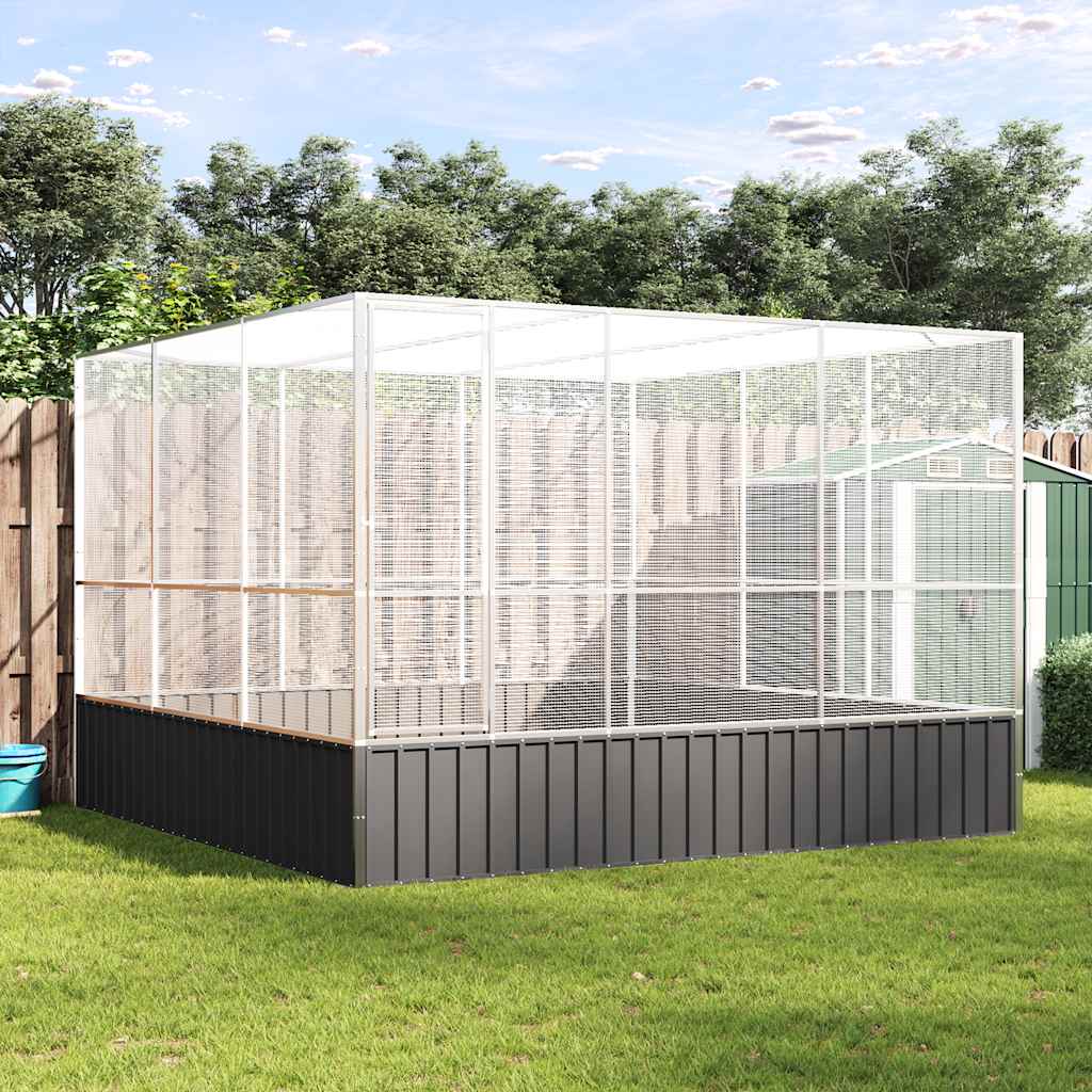 Κλουβί Ασημένιο 311x307x212 εκ. Ατσάλινο - PAKOBAZAAR