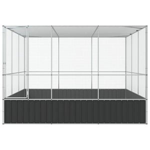 Κλουβί Ασημένιο 311x307x212 εκ. Ατσάλινο - PAKOBAZAAR