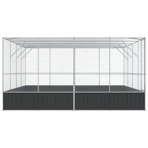 Κλουβί Ασημένιο 418x414x212 εκ. Ατσάλινο - Pakobazaar