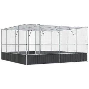 Κλουβί Ασημένιο 418x414x212 εκ. Ατσάλινο - Pakobazaar