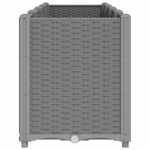 Ζαρντινιέρα Κήπου Ανοιχτό Γκρι 160x40x53 εκ. Πολυπροπυλένιο