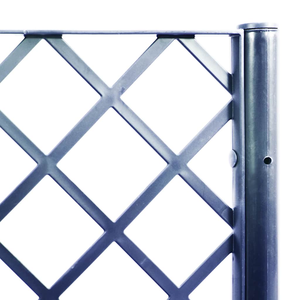 Ζαρντινιέρα Κήπου με Καφασωτό Μπλε Γκρι 120x40x142 εκ. από PP