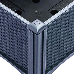 Ζαρντινιέρα Κήπου με Καφασωτό Μπλε Γκρι 160x120x142 εκ. από PP