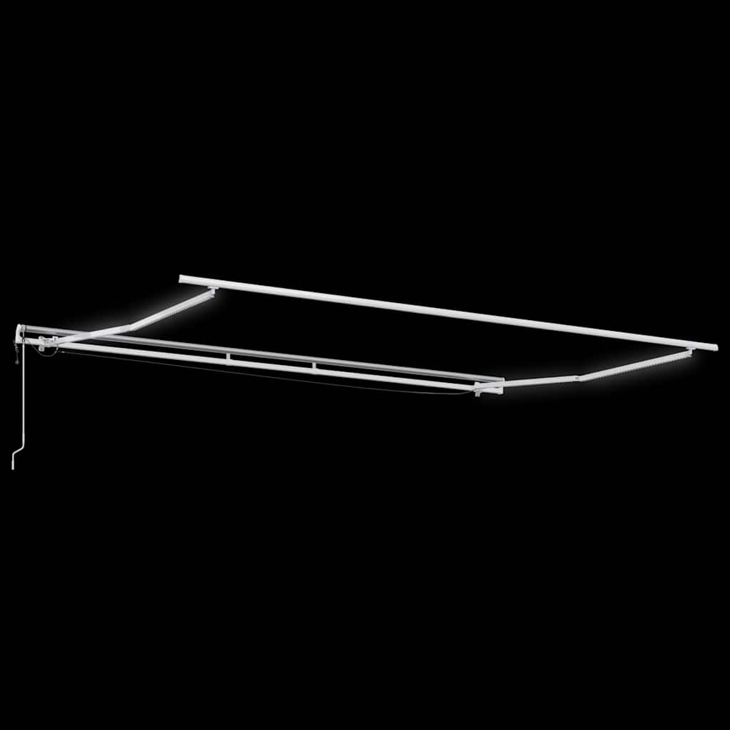 Τέντα Πτυσσόμενη Αυτόματη με LED Μπορντό 450x300 εκ. - Pakobazaar