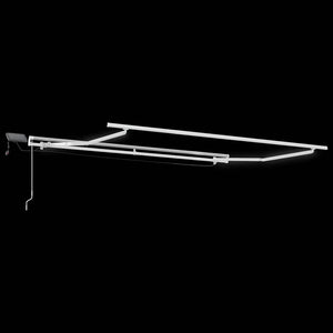 Τέντα Πτυσσόμενη Χειροκίνητη με LED Καφέ 300x250 εκ.
