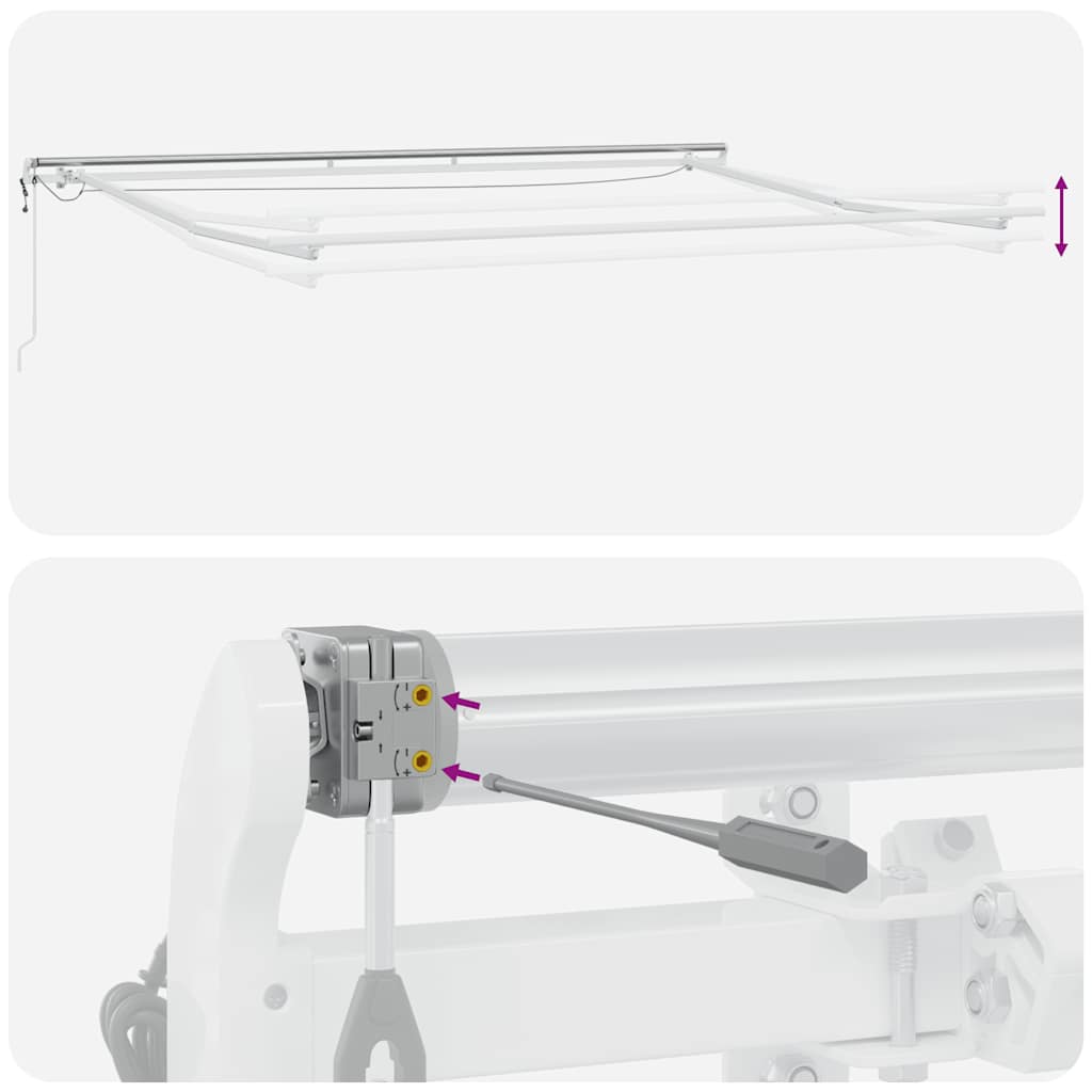 Τέντα Πτυσσόμενη Αυτόματη με LED Καφέ 400x300 εκ. - Pakobazaar