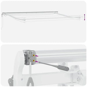 Τέντα Πτυσσόμενη Αυτόματη με LED Καφέ 450x300 εκ. - Pakobazaar