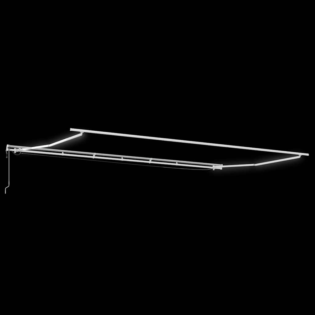 Τέντα Πτυσσόμενη Αυτόματη με LED Καφέ 600x300 εκ. - Pakobazaar