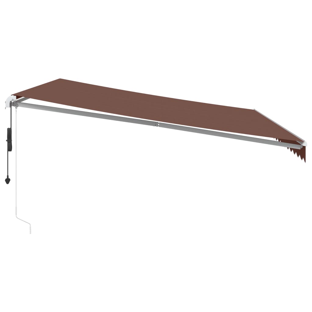 Τέντα Πτυσσόμενη Αυτόματη Καφέ 450x350 εκ. - Pakobazaar