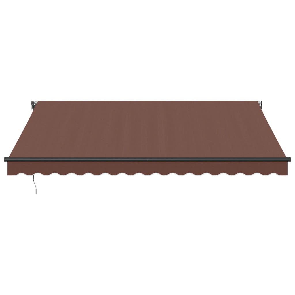 Τέντα Πτυσσόμενη Αυτόματη με LED Καφέ 400x350 εκ. - Pakobazaar