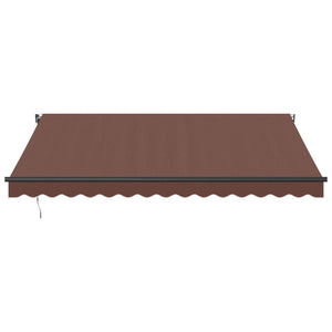 Τέντα Πτυσσόμενη Αυτόματη με LED Καφέ 400x350 εκ. - Pakobazaar