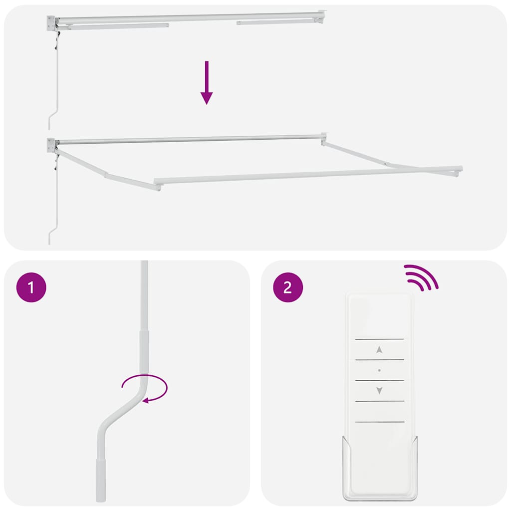 Τέντα Πτυσσόμενη Αυτόματη Καφέ 300x250 εκ. - Pakobazaar