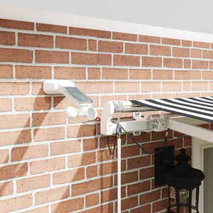 Τέντα Πτυσσόμενη Αυτόματη με LED Ανθρακί / Λευκή 500x300 εκ. - Pakobazaar