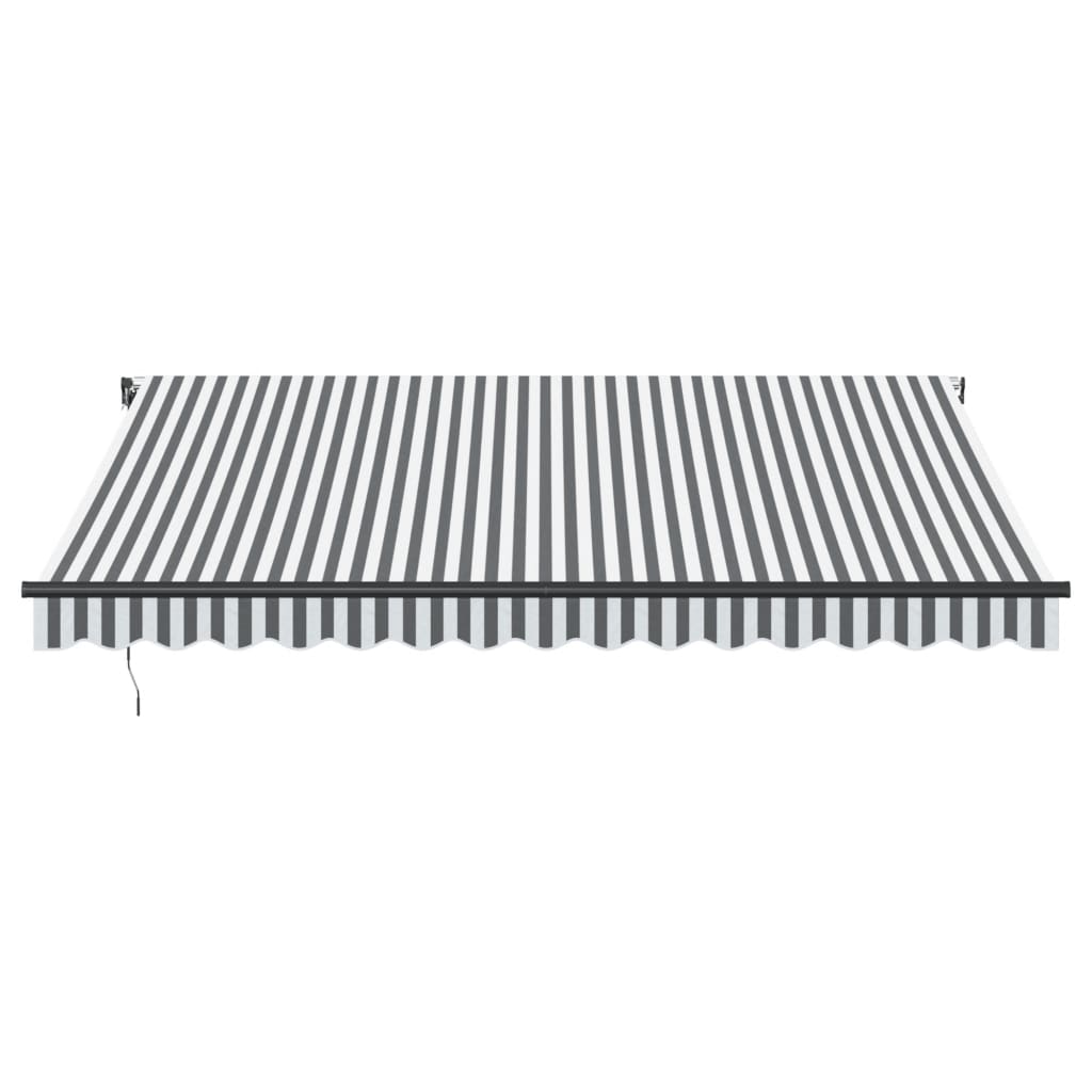 Τέντα Πτυσσόμενη Αυτόματη Ανθρακί / Λευκή 400x350 εκ.