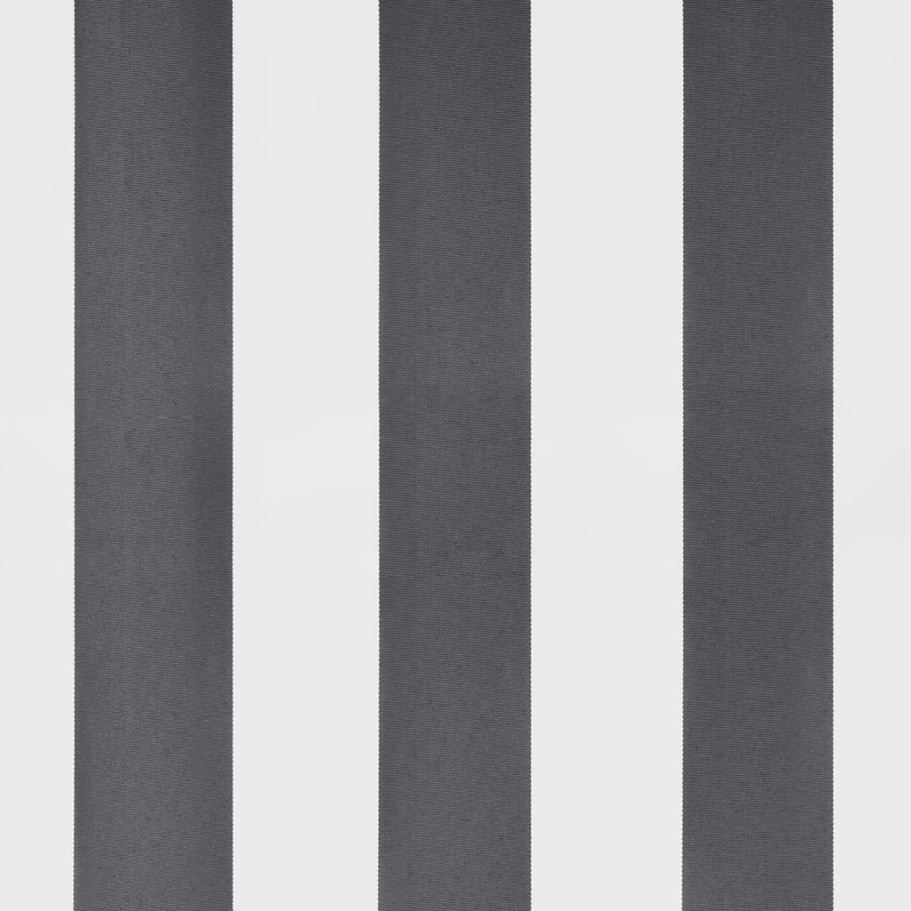 Τέντα Πτυσσόμενη Αυτόματη με LED Ανθρακί / Λευκή 600x350 εκ.